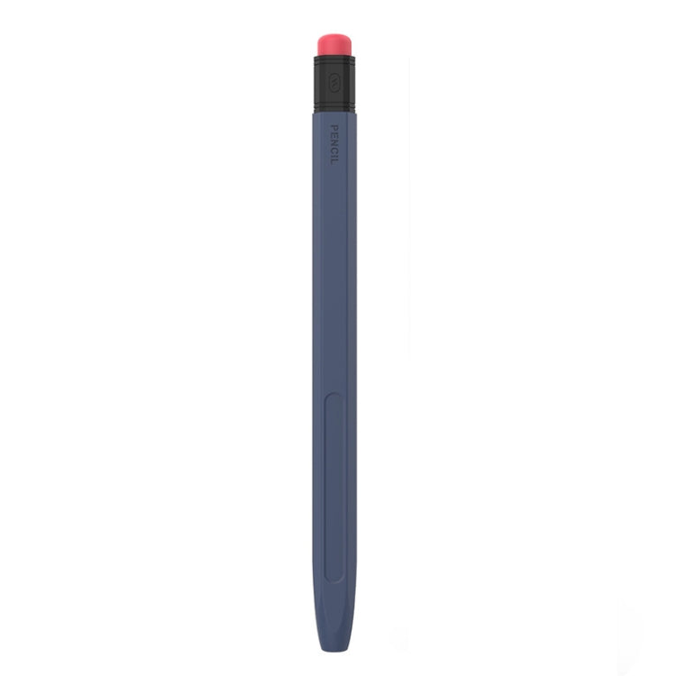 For Apple Pencil 2 AhaStyle PT180-2 Silicone Protective Case Anti-Slip And Anti-Drop Capacitive Pen Case(Midnight Blue) - Pencil Accessories by AhaStyle | Online Shopping UK | buy2fix