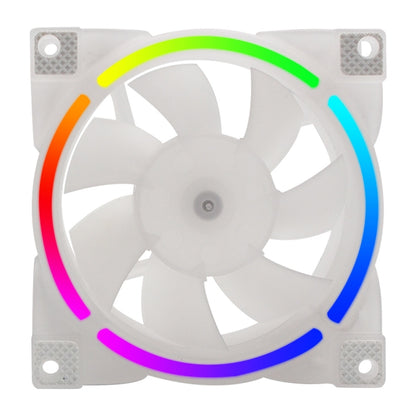 MF8025 Magnetic Suspension FDB Dynamic Pressure Bearing 4pin PWM Chassis Fan, Style: ARGB (White) -  by buy2fix | Online Shopping UK | buy2fix