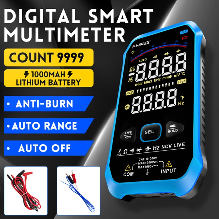 FNIRSI S1 Digital High Precision Fully Automatic Digital Multimeter(Blue) -  by FNIRSI | Online Shopping UK | buy2fix