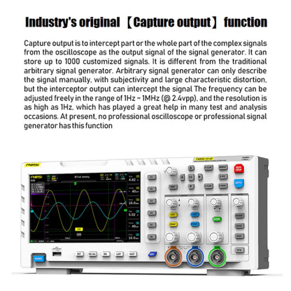 FNIRSI 1014D +P4100 Probe 2 in 1 Dual-channel 100M Bandwidth Digital Oscilloscope 1GS Sampling Signal Generator, US Plug - Digital Multimeter by FNIRSI | Online Shopping UK | buy2fix