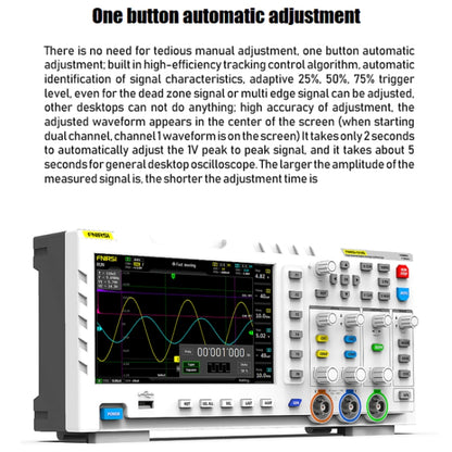 FNIRSI 1014D +P4100 Probe 2 in 1 Dual-channel 100M Bandwidth Digital Oscilloscope 1GS Sampling Signal Generator, US Plug - Digital Multimeter by FNIRSI | Online Shopping UK | buy2fix