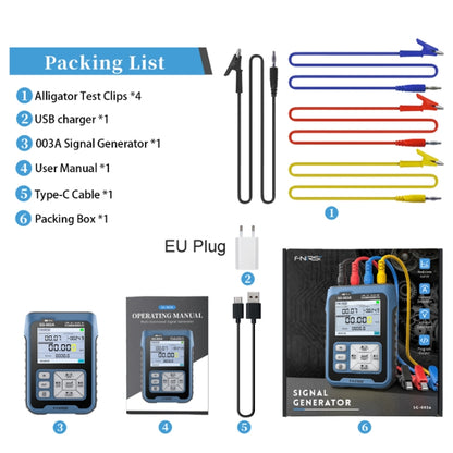 FNIRSI SG-003A Multifunctional PWM Signal Generator 4-20ma Voltage Current Calibrator, EU Plug(Blue) -  by FNIRSI | Online Shopping UK | buy2fix