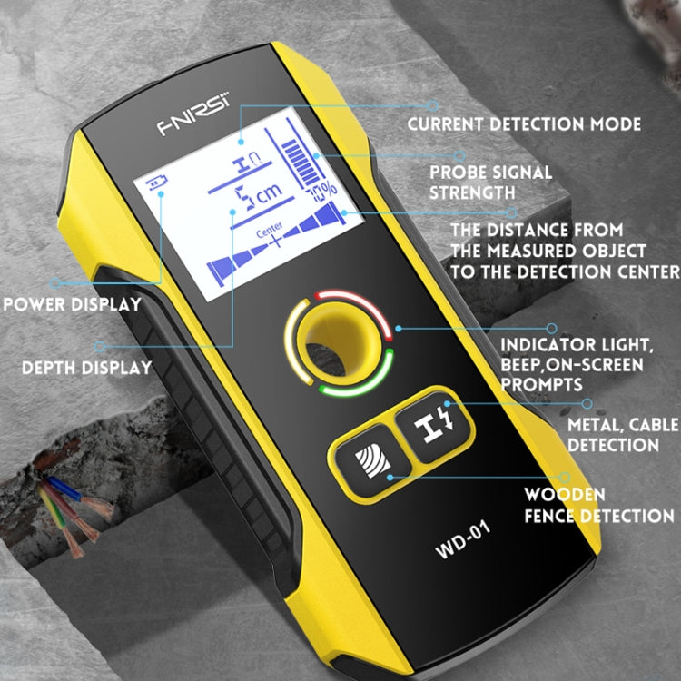 FNIRSI WD-01 Multifunctional Load-Bearing Wall Wire Metal Detector Dark Line Scanner -  by FNIRSI | Online Shopping UK | buy2fix