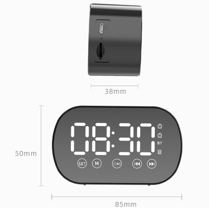 S15 Wireless Card Bluetooth Speaker Mini Alarm Clock(White) - Mini Speaker by buy2fix | Online Shopping UK | buy2fix