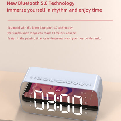 Q5 Outdoor Portable Card Bluetooth Speaker Small Clock Radio, Color: White 1400mAh - Mini Speaker by buy2fix | Online Shopping UK | buy2fix