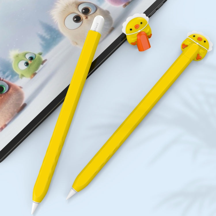 For Apple Pencil 2 AhaStyle PT-LC129 Pen Case Cartoon Silicone Protective Case(Cat Palm) - Pencil Accessories by AhaStyle | Online Shopping UK | buy2fix