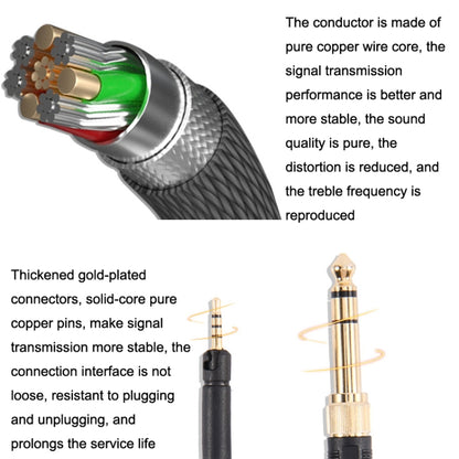 ZS0185 For Sennheiser HD598 / HD558 / HD518 / HD595 Earphone Spring Cable, Cable Length: 1.4m-3m - Headset Accessories by buy2fix | Online Shopping UK | buy2fix