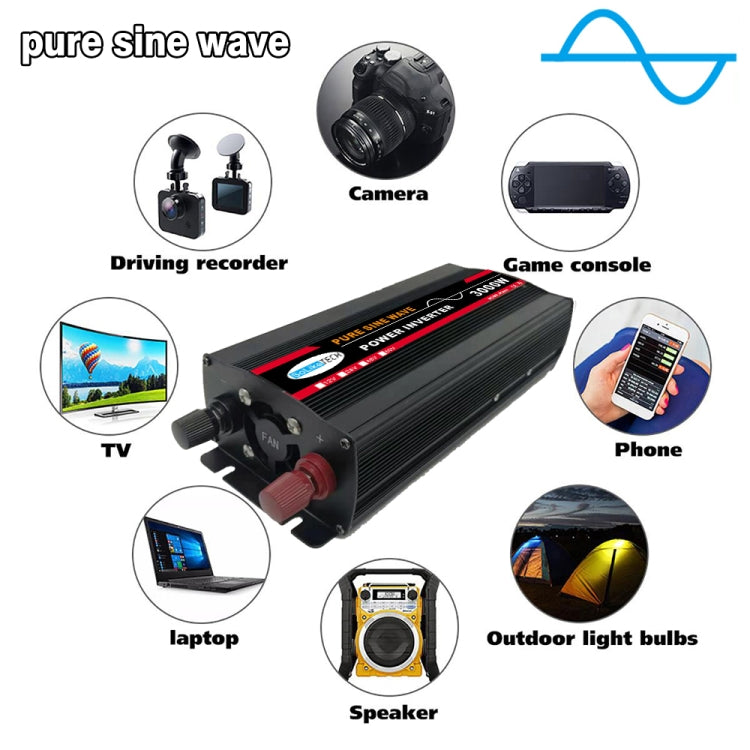 10000W 48V to 220V High Power Car Pure Sine Wave Inverter Power Converter - Pure Sine Wave by buy2fix | Online Shopping UK | buy2fix