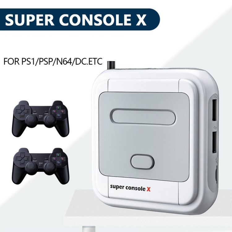 Super Console X 128G 40000+ Games Wired 4K HD 3D Double Game Console Box, UK Plug - Pocket Console by buy2fix | Online Shopping UK | buy2fix