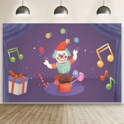 150 x 100cm Circus Clown Show Party Photography Background Cloth Decorative Scenes(MDT02788) -  by buy2fix | Online Shopping UK | buy2fix