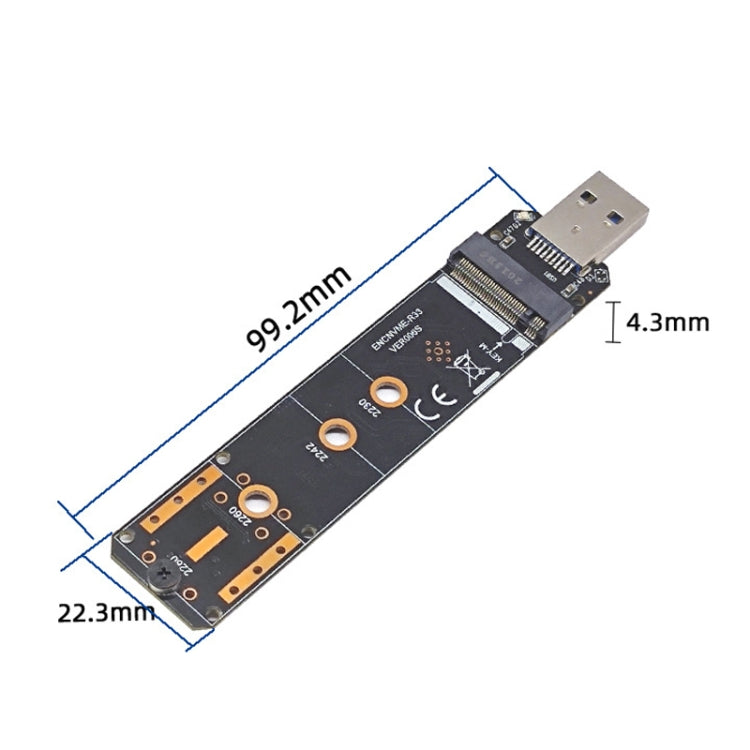 ENCNVME-R33  USB 3.2 Gen 2 10Gbps To NVMe M.2 SSD Adapter RTL9210 Chips For M Key M2 NVMe - HDD Enclosure by buy2fix | Online Shopping UK | buy2fix