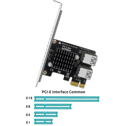 PCIE To PCI-E4 Port USB3.0 Expansion Card Graphics Card Extension(Full High Baffle) - Add-on Cards by buy2fix | Online Shopping UK | buy2fix