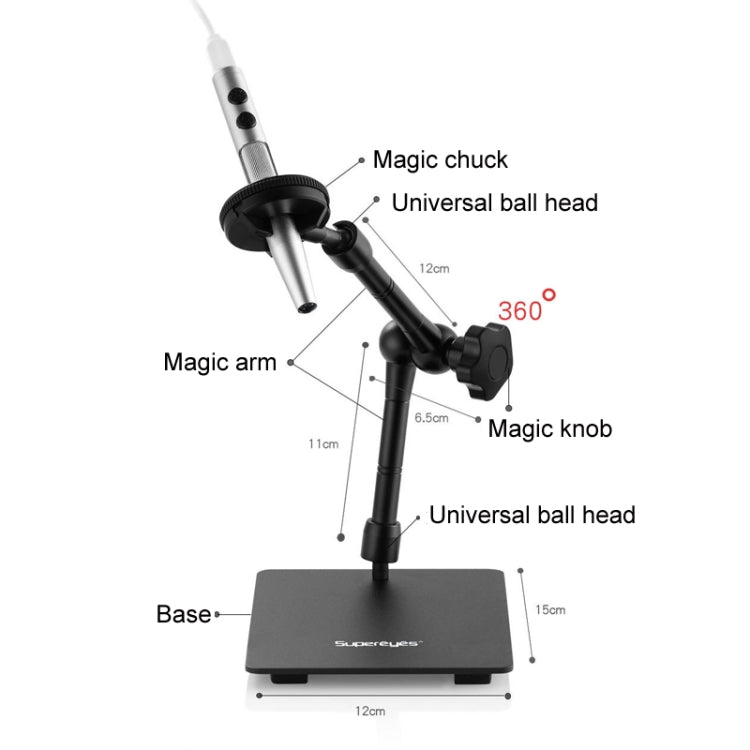 5 Million Digital Electron Microscope Magnifying Dermatoscope, Specification: B008 Waterproof+Z008 High Low Lifting Racks - Digital Microscope by buy2fix | Online Shopping UK | buy2fix