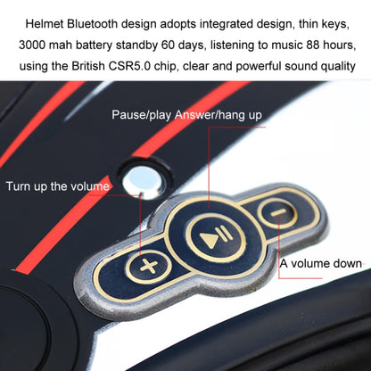 KUQIBAO Motorcycle Smart Bluetooth Sun Protection Double Lens Safety Helmet, Size: XXL(White) - Helmets by KUQIBAO | Online Shopping UK | buy2fix