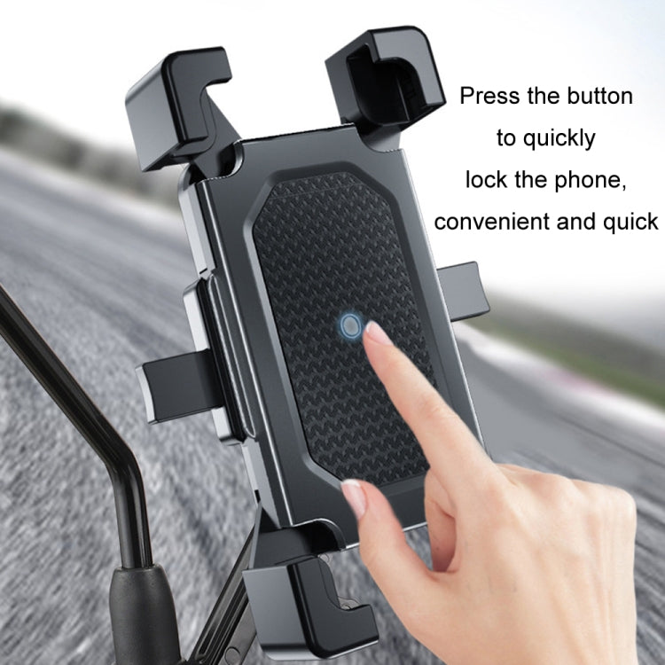 Shockproof Motorcycle Mobile Phone Holder Outdoor Bike Navigation Holder, Model: Handlebars - Holder by buy2fix | Online Shopping UK | buy2fix