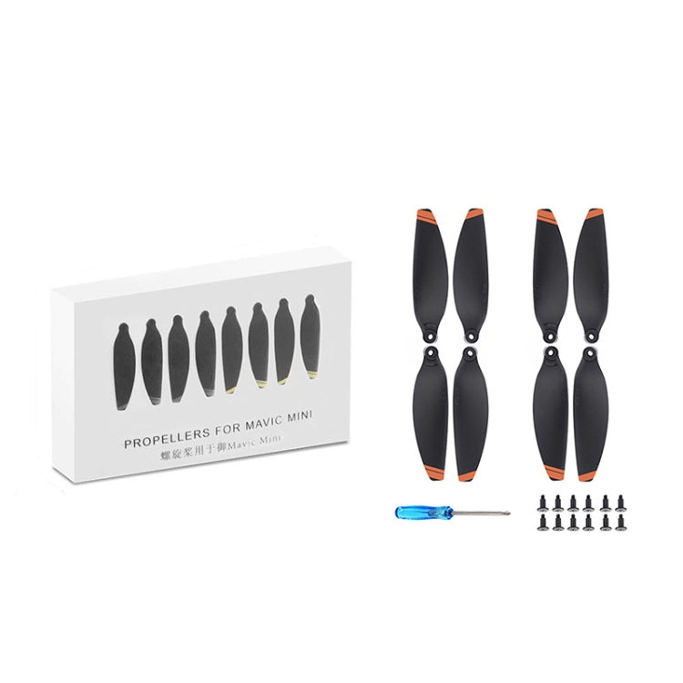 For DJI Mavic Mini 4726F Wing Propeller Blade Drone Accessories, Spec:  2pairs Orange Edge - DIY Propeller by buy2fix | Online Shopping UK | buy2fix