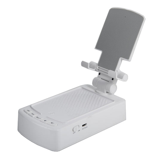 3 in 1 Multi-functional Desktop Mobile Phone Telescopic Bracket Bluetooth Audio(White) - Desktop Holder by buy2fix | Online Shopping UK | buy2fix