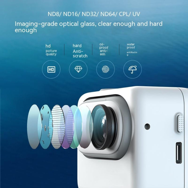 For Insta360 Go 3/Go 2 aMagisn Lens Filters Waterproof Filter, Spec: ND64 - Len Accessories by aMagisn | Online Shopping UK | buy2fix