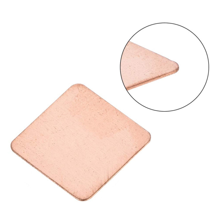 20pcs Laptop Cooling Copper Heat Sink Thermal Conductive Tabs Cell Phone Computer Graphics Card Heat Sinks 15x15x1.8mm - Others by buy2fix | Online Shopping UK | buy2fix