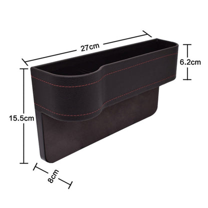 Car Seat Gap Interior PU Leather Storage Box Water Cup Holder(Co-pilot Brown) - Stowing Tidying by buy2fix | Online Shopping UK | buy2fix