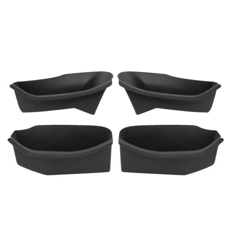 4pcs /Set For Tesla Model 3 4 Door Silicone Car Door Storage Box Storage Accessories - Stowing Tidying by buy2fix | Online Shopping UK | buy2fix