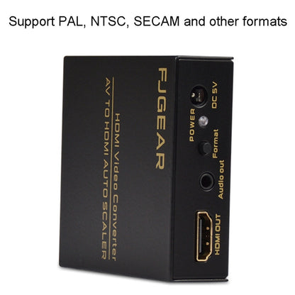 FJGEAR FJ-AH1308 AV To HDMI Converter With Auto Scaling - Converter by FJGEAR | Online Shopping UK | buy2fix
