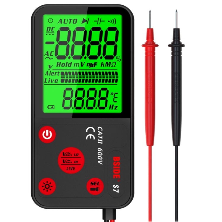 BSIDE ADMS7 Smart Thin Digital Multimeter Counts DC AC Voltmeter, Model: Charging Model With Tool Package - Digital Multimeter by BSIDE | Online Shopping UK | buy2fix