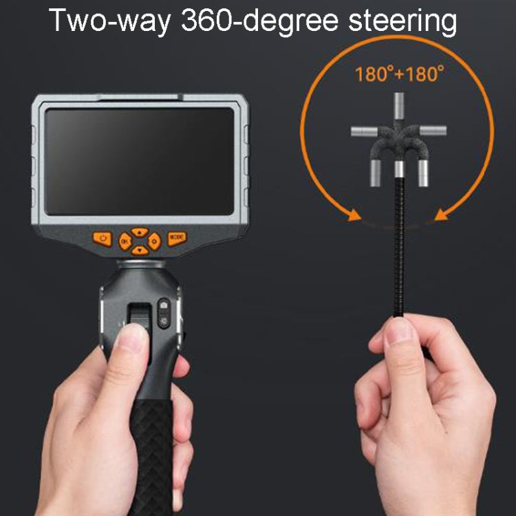 Teslong TD500 HD 5 Inch Large Screen 360 Degree Dual Steering Borescope Industrial Components Overhaul -  by Teslong | Online Shopping UK | buy2fix