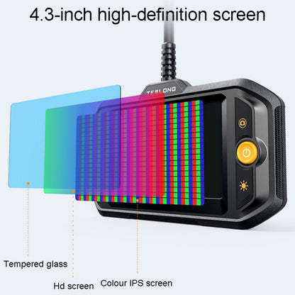 Teslong TS43S HD Camera Probe 4.3 Inch Screen All-In-One Industrial Borescope Auto Repair Tools, Specification: 5.5mm Single Lens -  by Teslong | Online Shopping UK | buy2fix