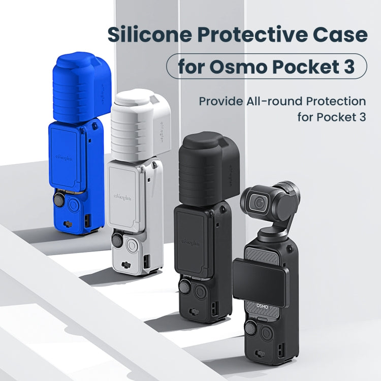 For DJI Osmo Pocket 3 AMagisn Silicone Protection Case Movement Camera Accessories, Style: 7 In 1 Gray - Case & Bags by aMagisn | Online Shopping UK | buy2fix