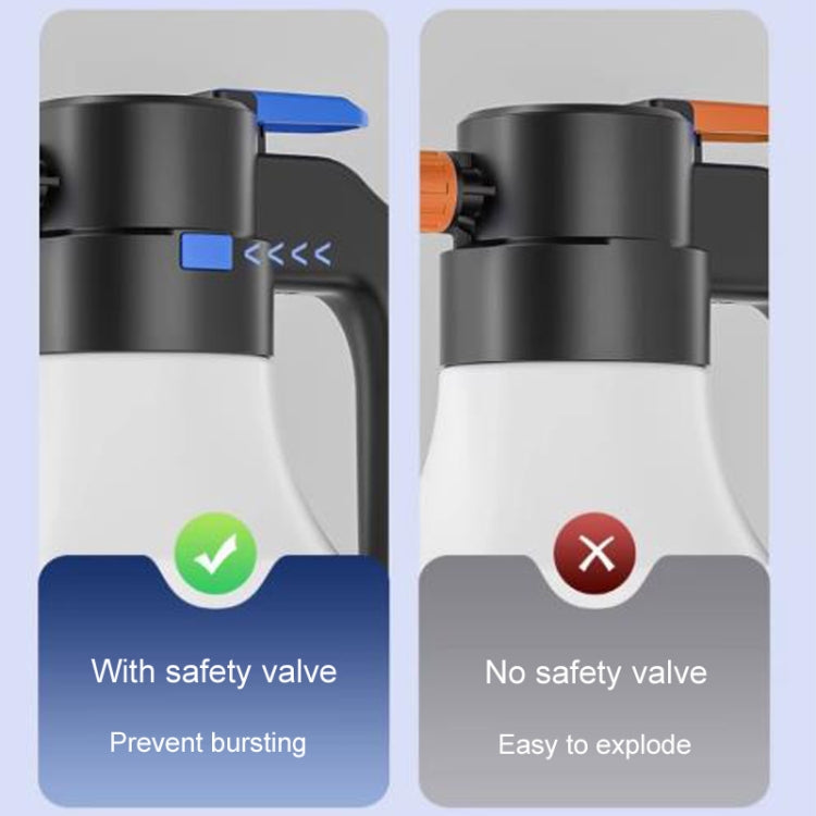 SUITU ST-6322 1.5L Car Washing Electrical Foam Sprayer Rechargeable Automobile Foam Pot(White) - Car washing supplies by SUITU | Online Shopping UK | buy2fix