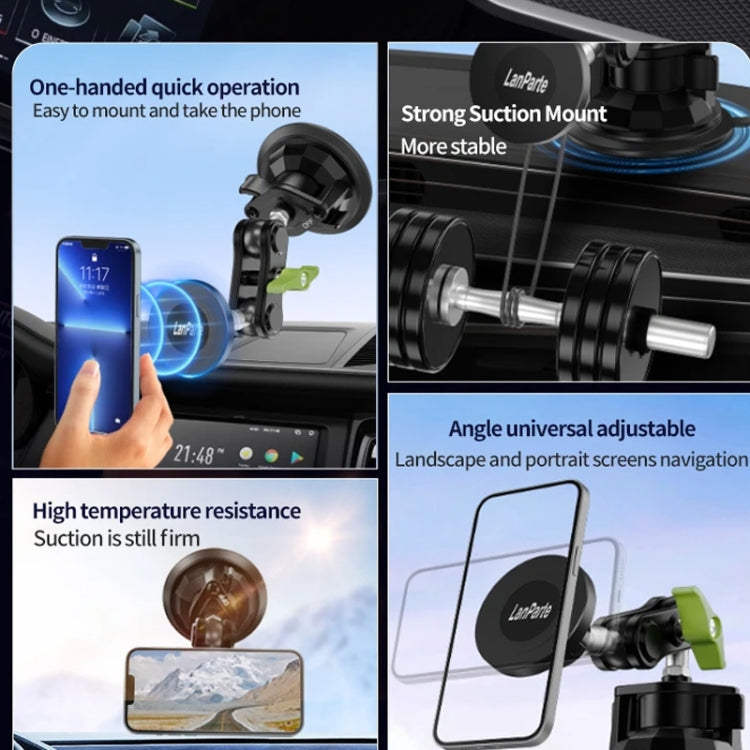 Lanparte Magnetic Car Phone Holder Adjustable Suction Cup Navigation Stand RBA-M01N - Universal Car Holders by Lanparte | Online Shopping UK | buy2fix