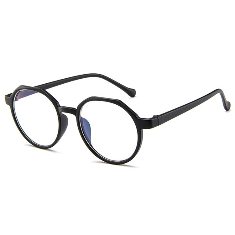 Fashion Eyeglasses Retro TR Frame Plain Glass Spectacles(Matte Black) - Plain Glass Spectacles by buy2fix | Online Shopping UK | buy2fix