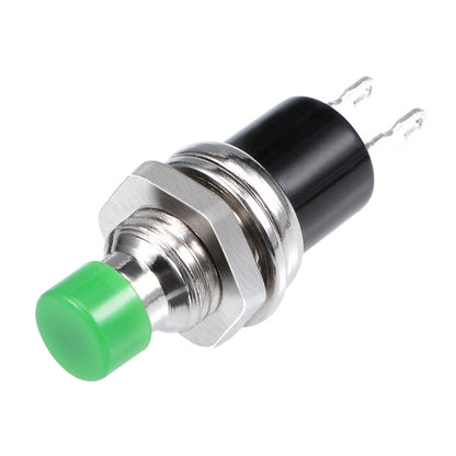 10 PCS 7mm Thread Multicolor 2 Pins Momentary Push Button Switch(Green) - Consumer Electronics by buy2fix | Online Shopping UK | buy2fix