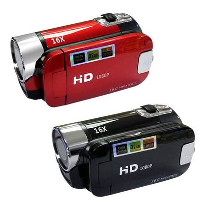 16X Digital Zoom HD 16 Million Pixel Home Travel DV Camera, US Plug(Red) - Consumer Electronics by buy2fix | Online Shopping UK | buy2fix