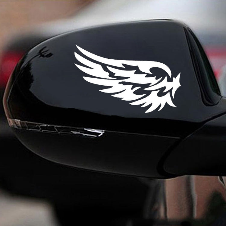 5 PCS Guardian Angel Wings Lovely Reflective Car Stickers Fashion Car Rearview Mirror For Strip Subsection, Color Name:White - Decorative Sticker by buy2fix | Online Shopping UK | buy2fix