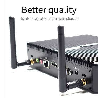 HYSTOU H2 Windows / Linux System Mini PC, Intel Core I3-7167U Dual Core Four Threads up to 2.80GHz, Support mSATA 3.0, 8GB RAM DDR4 + 256GB SSD 500GB HDD (Black) - Windows Mini PCs by HYSTOU | Online Shopping UK | buy2fix