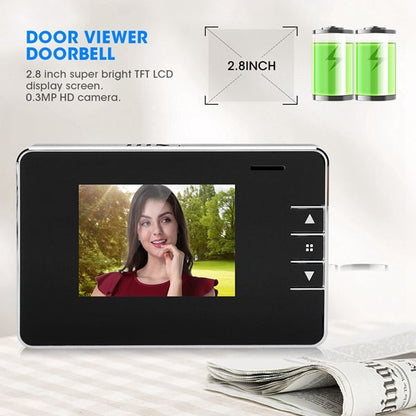 2.8Y 2.8 inch Screen 0.3MP Security Camera Peephole Viewer Digital Peephole Door Bell - Security by buy2fix | Online Shopping UK | buy2fix