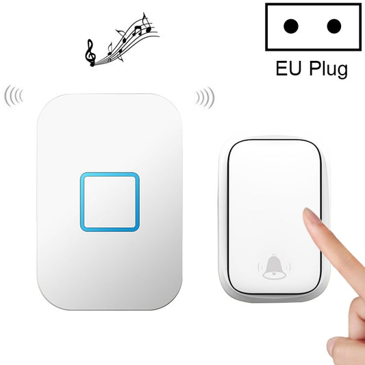 CACAZI FA88 Self-Powered Smart Home Wireless Doorbell, EU Plug(White) - Wireless Doorbell by CACAZI | Online Shopping UK | buy2fix