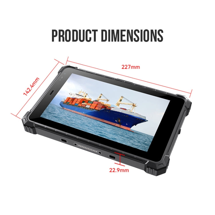 CENAVA A80ST 4G Rugged Tablet, 8 inch, 4GB+64GB, IP68 Waterproof Shockproof Dustproof, Android 10.0 MT6771 Octa Core, Support GPS/WiFi/BT/NFC, US Plug - CENAVA by CENAVA | Online Shopping UK | buy2fix