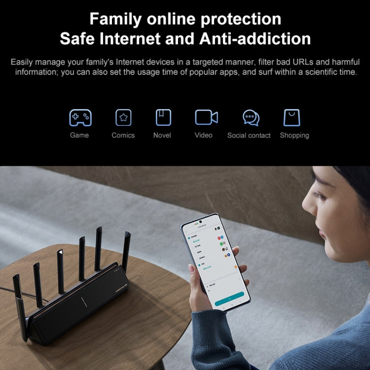 Original Xiaomi WiFi Router 7000 8-channel Independent Signal Amplifier 1GB Memory, US Plug - Wireless Routers by Xiaomi | Online Shopping UK | buy2fix