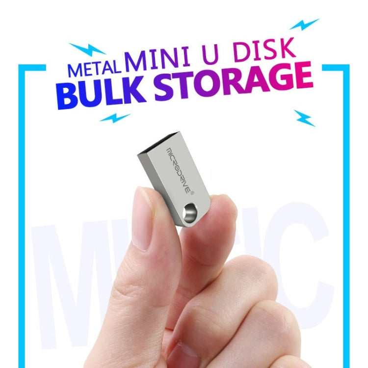 MicroDrive 32GB USB 2.0 Mini Semi-circular Metal U Disk - USB Flash Drives by MicroDrive | Online Shopping UK | buy2fix