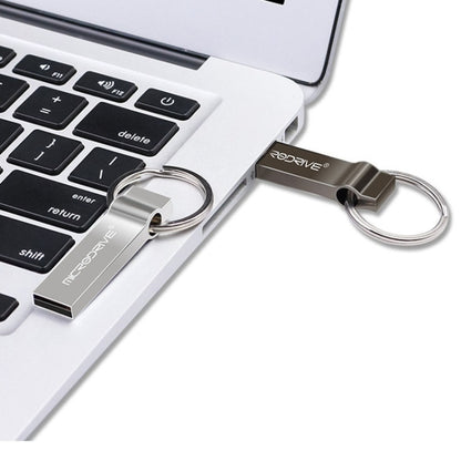 MicroDrive 16GB USB 2.0 Metal Keychain U Disk (Grey) - Computer & Networking by MicroDrive | Online Shopping UK | buy2fix