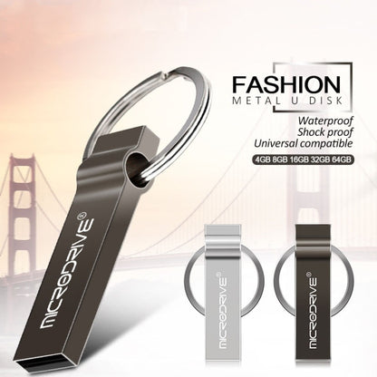 MicroDrive 16GB USB 2.0 Metal Keychain U Disk (Grey) - Computer & Networking by MicroDrive | Online Shopping UK | buy2fix