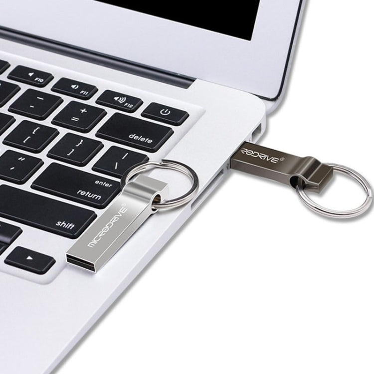 MicroDrive 32GB USB 2.0 Metal Keychain U Disk (Black) - Computer & Networking by MicroDrive | Online Shopping UK | buy2fix