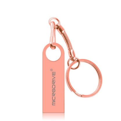 MicroDrive 8GB USB 2.0 Metal Waterproof High Speed U Disk(Pink) - USB Flash Drives by MicroDrive | Online Shopping UK | buy2fix