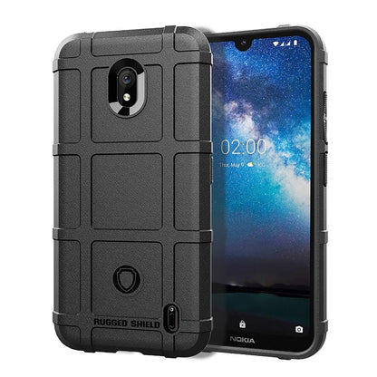 Shockproof Protector Cover Full Coverage Silicone Case for Nokia 2.2 (Black) - Nokia Cases by buy2fix | Online Shopping UK | buy2fix