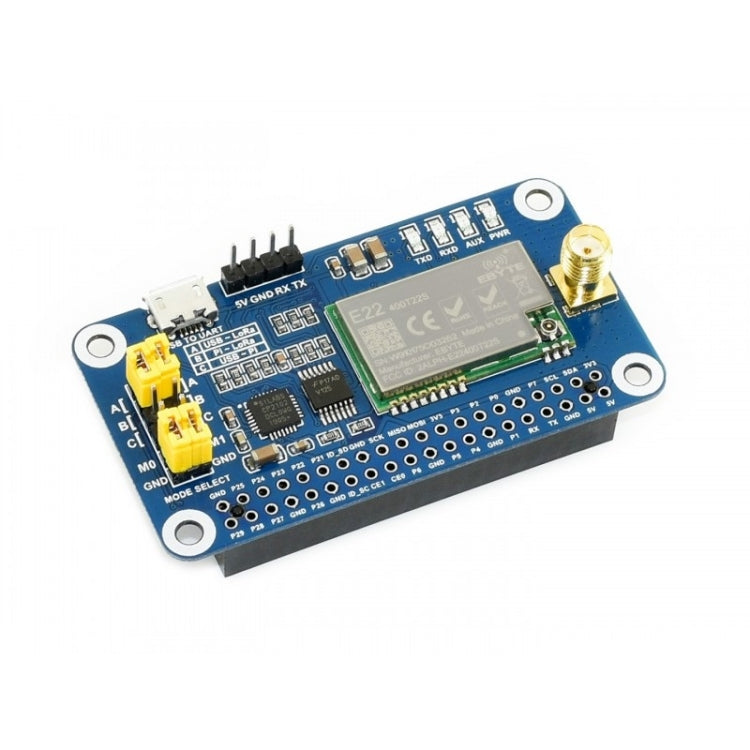 Waveshare LoRa HAT 433MHz Frequency Band for Raspberry Pi, Applicable for Europe / Asia / Africa - Mini PC Accessories by Waveshare | Online Shopping UK | buy2fix