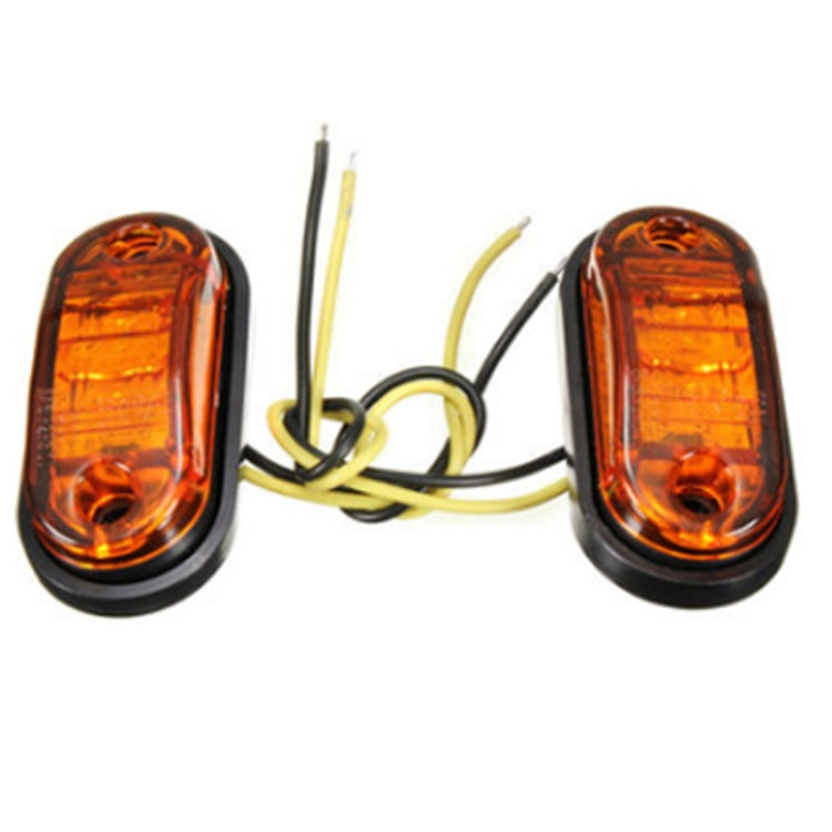 YWXLight 10-30V Oval Clearing Truck Trailer Side Marker Light (Orange) - LED Light by YWXLight | Online Shopping UK | buy2fix